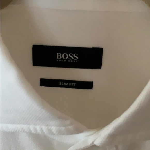 Boss by Hugo Boss white 💯 Cotton Shirt sz 15 NWT - Picture 2 of 7